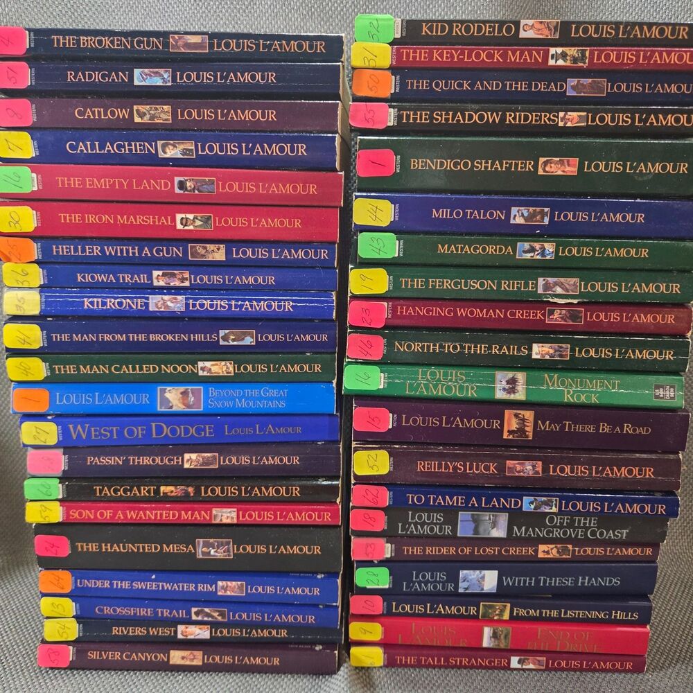 Lot of 41 Louis L'Amour Western PBB Books Bantam Collection Classic Frontier